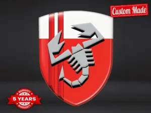 Fiat Abarth Car Silicone Stickers Pro Max Durable Stylish